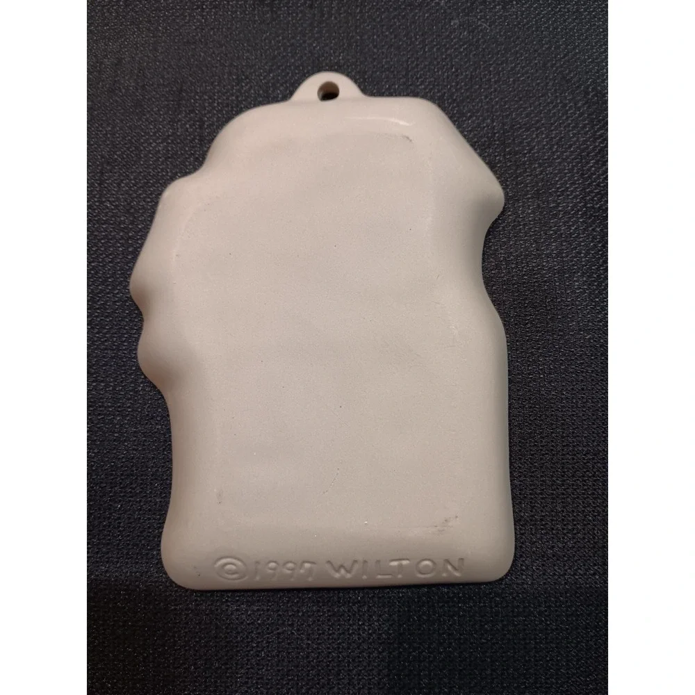Vintage Wilton Haunted House Ceramic Cookie Mold‎ Halloween Stoneware 2304-118